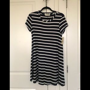 NWT Dark Navy and White Stripe Dress
